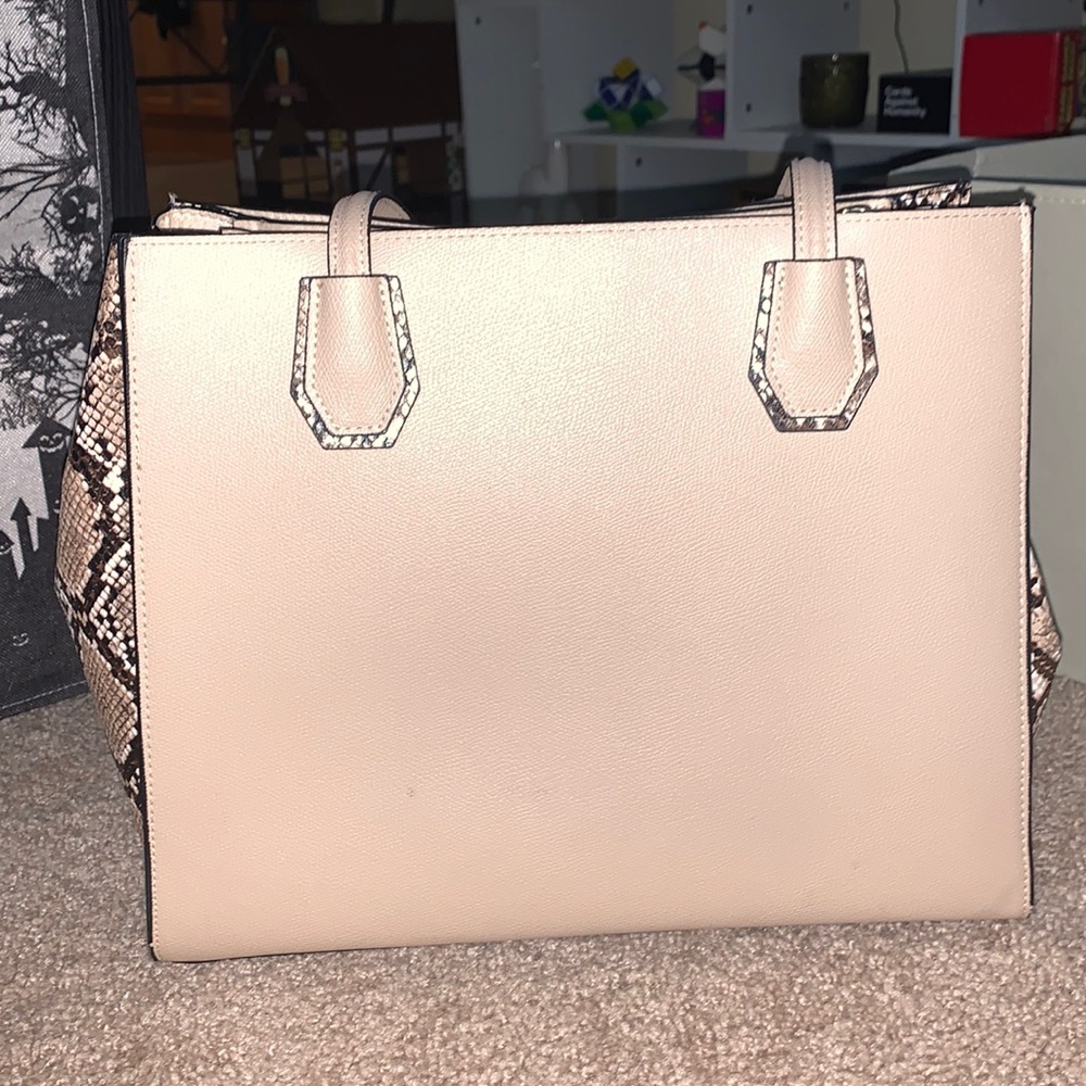 H&M. Tan with Snake print Shoulder Bag